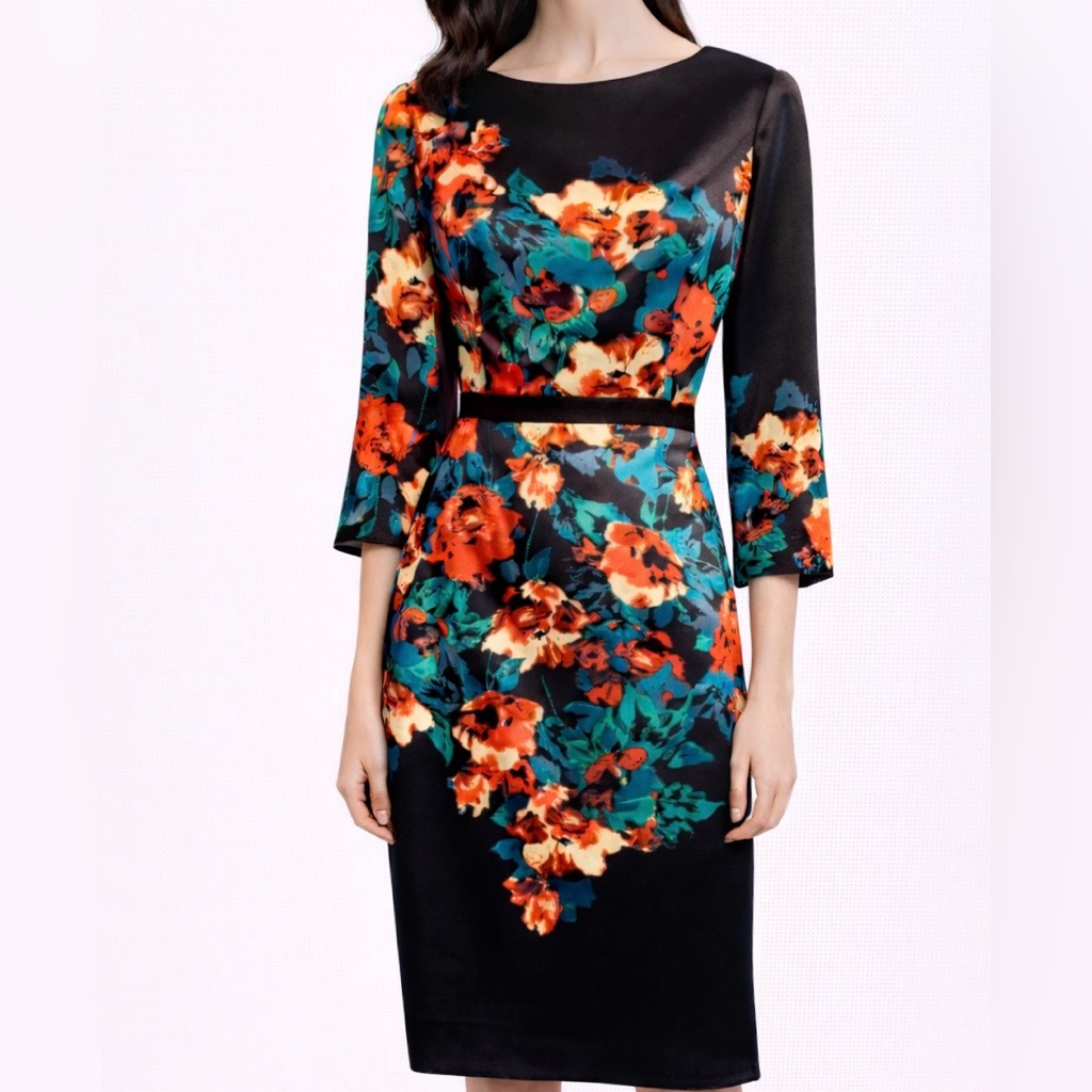 Adrianna Papell Floral Dress Size 8